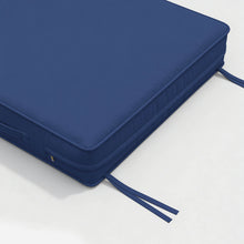 Load image into Gallery viewer, Dark Blue Square Outdoor Seat Cushion
