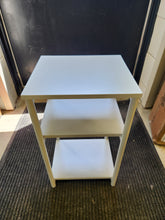 Load image into Gallery viewer, White 3 Tier End Table
