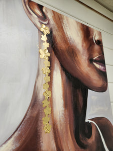 Painted Woman on Canvas
