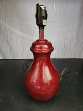 Load image into Gallery viewer, Short Maroon Table Lamp
