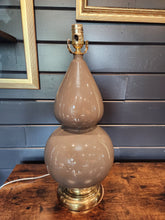 Load image into Gallery viewer, Taupe Double Gourd Table Lamp
