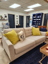 Load image into Gallery viewer, CLEARANCE Cream Upholstered Sofa
