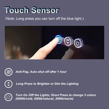 Load image into Gallery viewer, Front &amp; Back LED Anti-Fog Tempered Glass Bathroom/Vanity Mirror
