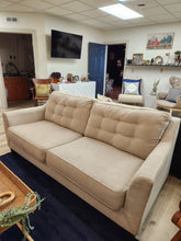 Load image into Gallery viewer, CLEARANCE Cream Upholstered Sofa
