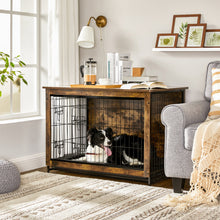 Load image into Gallery viewer, Wood &amp; Wire Dog Crate
