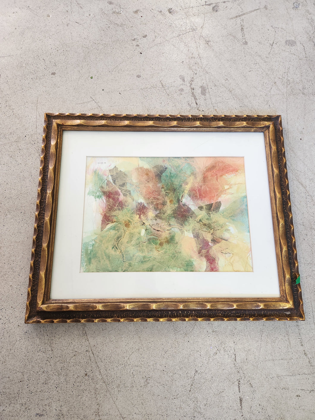 Abstract Art In Gold Frame