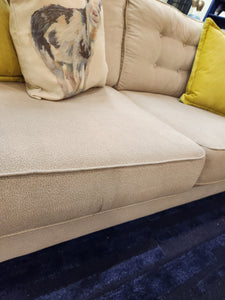 CLEARANCE Cream Upholstered Sofa