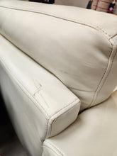 Load image into Gallery viewer, Off-White Leather Sofa - Used
