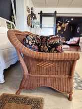 Load image into Gallery viewer, Brown Wicker Outdoor Couch
