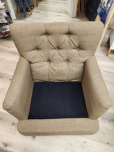 Load image into Gallery viewer, Brown Tufted Arm Chairs
