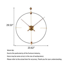 Load image into Gallery viewer, Minimalist Large Hand Silent Wall Clock
