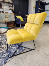 Load image into Gallery viewer, Yellow Velvet Side Chair

