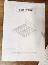 Load image into Gallery viewer, Black Wooden King Bed Frame
