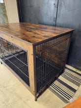 Load image into Gallery viewer, Wood &amp; Wire Dog Crate
