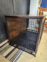 Load image into Gallery viewer, Wood &amp; Wire Dog Crate
