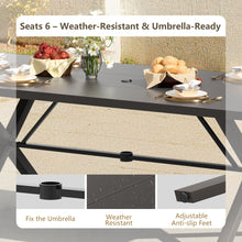 Load image into Gallery viewer, Black Metal Outdoor Dining Table
