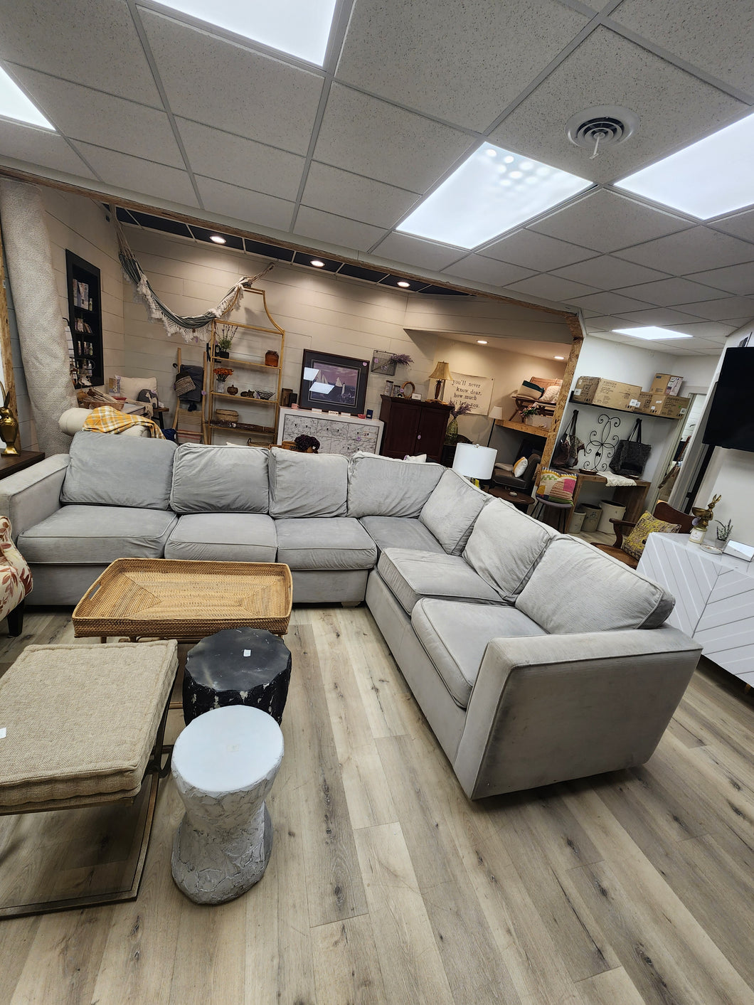 Gray Fabric Sectional