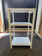 Load image into Gallery viewer, White 3 Tier End Table
