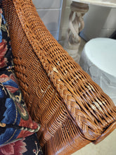 Load image into Gallery viewer, Brown Wicker Outdoor Couch
