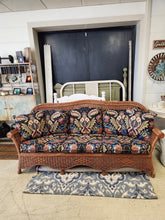 Load image into Gallery viewer, Brown Wicker Outdoor Couch

