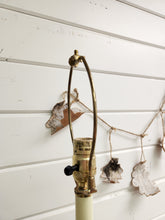 Load image into Gallery viewer, Gold Table Lamp W/ White Pleated Shade
