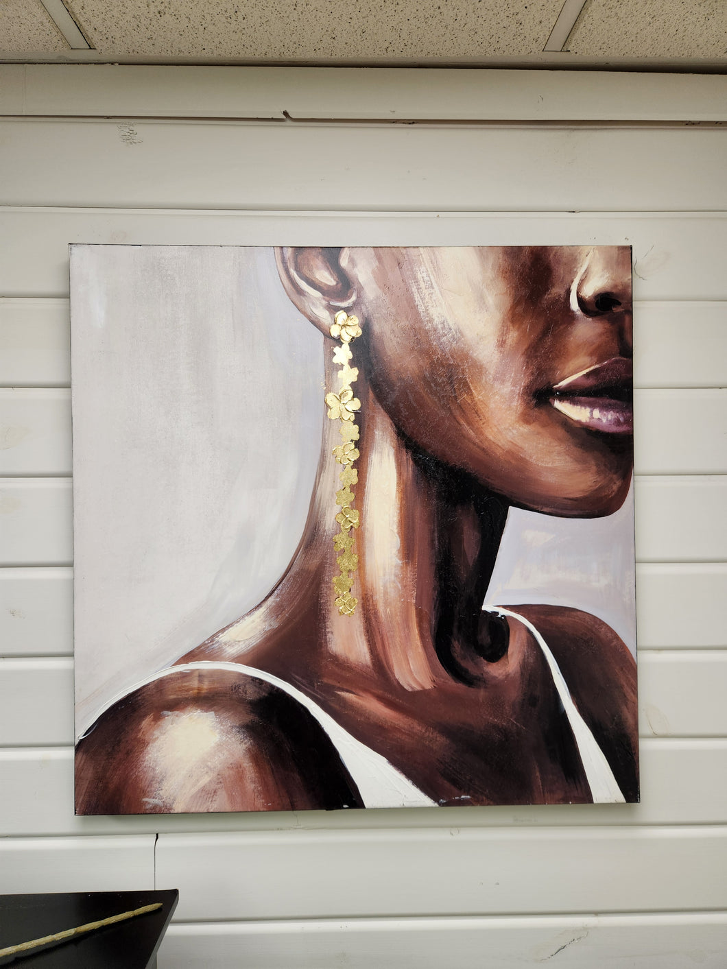 Painted Woman on Canvas