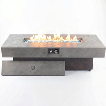 Load image into Gallery viewer, 55 in. Rectangle Propane Outdoor Fire Pit Table
