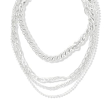 Load image into Gallery viewer, Snazzy Silver Layered Necklace
