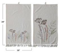 Load image into Gallery viewer, Cotton Printed Kitchen Towel With Flowers - Set of 2
