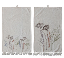 Load image into Gallery viewer, Cotton Printed Kitchen Towel With Flowers - Set of 2
