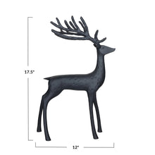 Load image into Gallery viewer, Black Resin Reindeer
