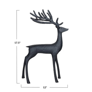 Black Resin Reindeer