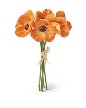 Load image into Gallery viewer, 11 Inch Real Touch Mini Poppy Bundle (6 Stems)
