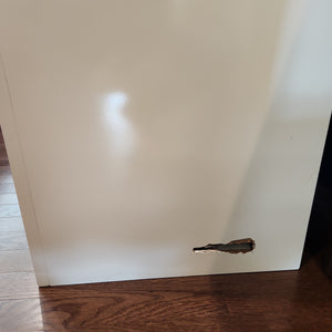 White Faux Marble 62" 7-Drawer Dresser