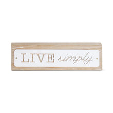 Load image into Gallery viewer, Assorted Wood &amp; Enamel Inspirational Tabletop Signs
