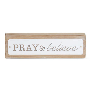 Assorted Wood & Enamel Inspirational Tabletop Signs