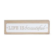 Load image into Gallery viewer, Assorted Wood &amp; Enamel Inspirational Tabletop Signs

