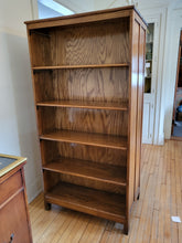 Load image into Gallery viewer, Double Sided Wooden Library Shelf
