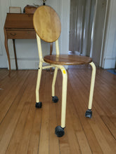 Load image into Gallery viewer, Vintage Wooden Chair On Wheels
