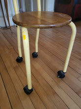 Load image into Gallery viewer, Vintage Wooden Chair On Wheels
