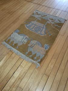 Authentic 2'x3' Tibet Rug