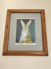Load image into Gallery viewer, Bunny Picture In Wood Frame
