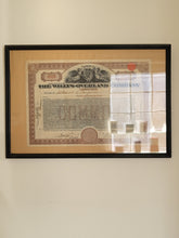 Load image into Gallery viewer, Framed Stock Share Certificate
