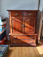 Load image into Gallery viewer, Large Dark Wood Dresser
