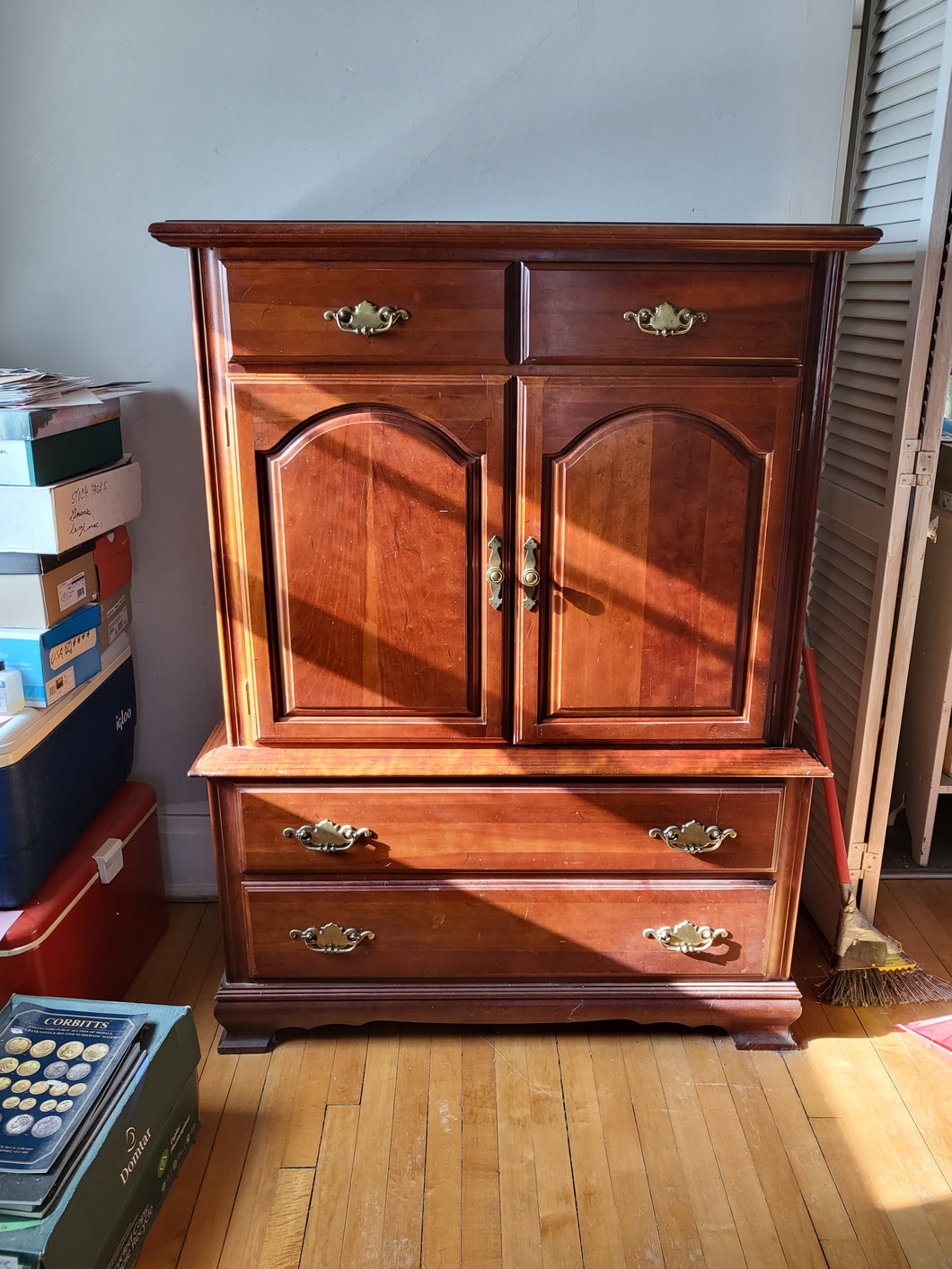 Large Dark Wood Dresser