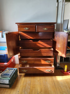 Large Dark Wood Dresser