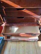 Load image into Gallery viewer, Large Dark Wood Dresser
