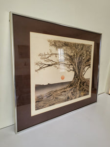 Tree Sketch In Silver Frame