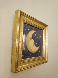Moon Print In Gold Frame