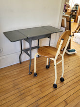 Load image into Gallery viewer, Vintage Wooden Chair On Wheels
